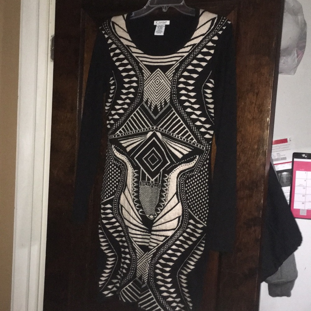 Black and gold dress thick material used once.